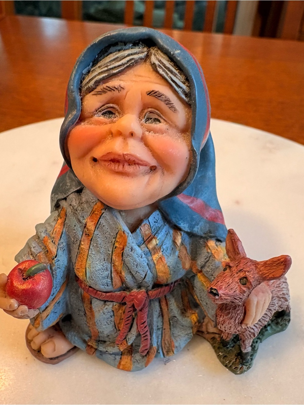 Pete Apsit Holy Herd Mrs Noah Na’amah Figurine Noah’s Ark Resin Vintage